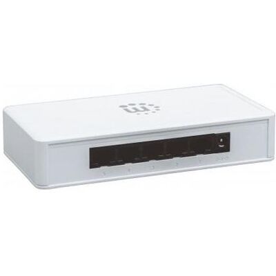 Manhattan 5Port Gigabit Ethernet Switch (5 Ports), Netzwerk Switch, Weiss Manhattan 5Port Gigabit Ethernet Switch (5 Ports), Netzwerk Switch, Weiss