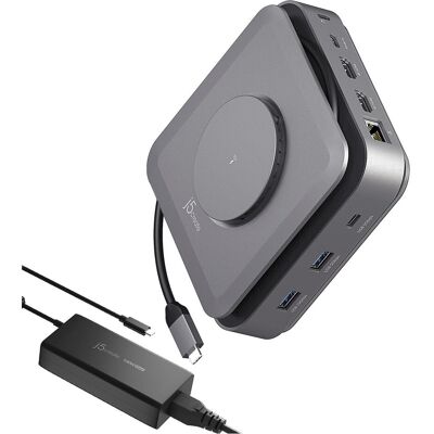 j5Create JCD3199P-EN, Kabelgebunden, USB 3.2 Gen 2 (3.1 Gen 2) Type-C, 140 W, 10,100,1000 Mbit/s, Gr (USB-C, 10 Ports), Dockingstation + USB Hub, Grau j5Create JCD3199P-EN, Kabelgebunden, USB 3.2 Gen 2 (3.1 Gen 2) Type-C, 140 W, 10,100,1000 Mbit/s, Gr (USB-C, 10 Ports), Dockingstation + USB Hub, Grau