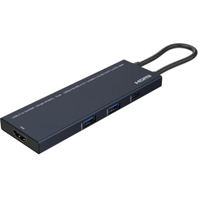 MicroConnect USB-C to HDMI mini dock, 2x (USB-C, 4 Ports), Dockingstation + USB Hub, Schwarz MicroConnect USB-C to HDMI mini dock, 2x (USB-C, 4 Ports), Dockingstation + USB Hub, Schwarz