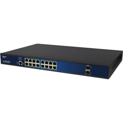 Allnet Switch full managed Layer2+ 18 Port • 16x GbE • PoE Budget 280W • 16x PoE at • 2x SFP • 19" (18 Ports), Netzwerk Switch, Schwarz Allnet Switch full managed Layer2+ 18 Port • 16x GbE • PoE Budget 280W • 16x PoE at • 2x SFP • 19" (18 Ports), Netzwerk Switch, Schwarz