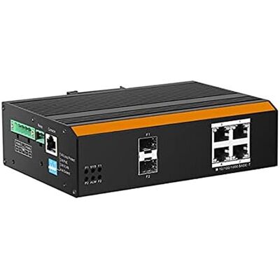 LINK Industrieller Managed Switch - 4 Gigabit PoE, 2 SFP, -40°C bis 75°C LINK Industrieller Managed Switch - 4 Gigabit PoE, 2 SFP, -40°C bis 75°C