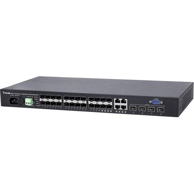 Vivotek AW-GTS-287A 20xGE SFP + 4xCombo GE + 4x 10G SFP+ L2 Plus Managed Switch (28 Ports), Netzwerk Switch, Schwarz Vivotek AW-GTS-287A 20xGE SFP + 4xCombo GE + 4x 10G SFP+ L2 Plus Managed Switch (28 Ports), Netzwerk Switch, Schwarz