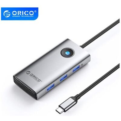 Orico Type-C docking station (5Gbps) (Grey) (USB-C, 6 Ports), Dockingstation + USB Hub, Grau Orico Type-C docking station (5Gbps) (Grey) (USB-C, 6 Ports), Dockingstation + USB Hub, Grau