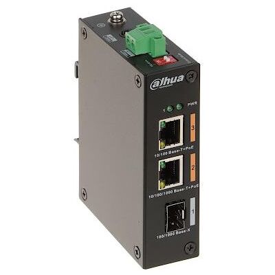 Dahua Switch 1 2 DH-PFS3103-1GT1ET-60-V2 (3 Ports), Netzwerk Switch, Schwarz Dahua Switch 1 2 DH-PFS3103-1GT1ET-60-V2 (3 Ports), Netzwerk Switch, Schwarz