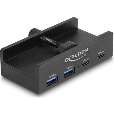 Delock Externer USB 5 Gbps 4 Port Hub 2 x USB Typ-A und 2 x (4 Ports), Dockingstation + USB Hub, Schwarz Delock Externer USB 5 Gbps 4 Port Hub 2 x USB Typ-A und 2 x (4 Ports), Dockingstation + USB Hub, Schwarz