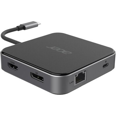 Acer 7-in-1 USB 4 Dongle (USB-C, 7 Ports), Dockingstation + USB Hub, Schwarz Acer 7-in-1 USB 4 Dongle (USB-C, 7 Ports), Dockingstation + USB Hub, Schwarz