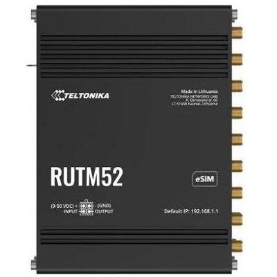 Teltonika RUTM52 - DUAL 5G ROUTER, Router, Schwarz Teltonika RUTM52 - DUAL 5G ROUTER, Router, Schwarz
