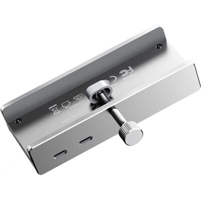 Orico MH5PMM Clamp-mounted Hub (USB-C, 7 Ports), Dockingstation + USB Hub, Grau, Silber, Schwarz Orico MH5PMM Clamp-mounted Hub (USB-C, 7 Ports), Dockingstation + USB Hub, Grau, Silber, Schwarz