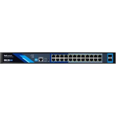 BCS BCS-B-SP24G-2SFP-M Managed PoE Switch 24 Ports 1Gbps mit exPoE-Technologie (24 Ports), Netzwerk Switch, Schwarz BCS BCS-B-SP24G-2SFP-M Managed PoE Switch 24 Ports 1Gbps mit exPoE-Technologie (24 Ports), Netzwerk Switch, Schwarz
