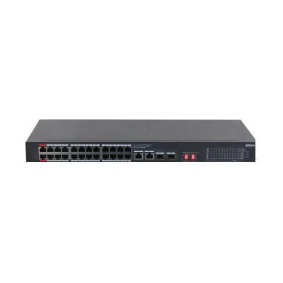 Dahua switch PoE - S3228-24GT-375 (24x 1Gbps at/af PoE + 2x 1Gbps Uplink + 2x SFP, 375W) (24 Ports), Netzwerk Switch Dahua switch PoE - S3228-24GT-375 (24x 1Gbps at/af PoE + 2x 1Gbps Uplink + 2x SFP, 375W) (24 Ports), Netzwerk Switch