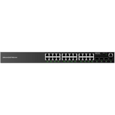 Grandstream GWN7803, Managed Switch, 24x Gigabit ports, 4x SFP, L2 layer (24 Ports), Netzwerk Switch, Schwarz Grandstream GWN7803, Managed Switch, 24x Gigabit ports, 4x SFP, L2 layer (24 Ports), Netzwerk Switch, Schwarz