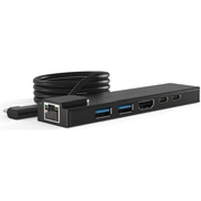 Compulocks HUB01, USB 2.0 Type-C, HDMI, RJ-45, USB 3.2 Gen 1 (3.1 Gen 1) Type-A, USB 3.2 Gen 1 (3.1 (USB-C, 6 Ports), Dockingstation + USB Hub, Schwarz Compulocks HUB01, USB 2.0 Type-C, HDMI, RJ-45, USB 3.2 Gen 1 (3.1 Gen 1) Type-A, USB 3.2 Gen 1 (3.1 (USB-C, 6 Ports), Dockingstation + USB Hub, Schwarz