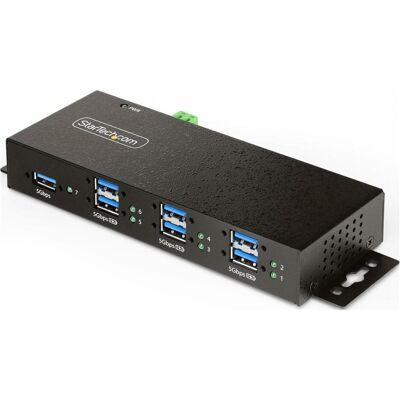 StarTech COM 7-Port USB 3.0 Hub Managed Industriegehäuse ESD/uberspannungsschutz Wand-/Tisch-/Schien (USB-B, 7 Ports), Dockingstation + USB Hub, Schwarz StarTech COM 7-Port USB 3.0 Hub Managed Industriegehäuse ESD/uberspannungsschutz Wand-/Tisch-/Schien (USB-B, 7 Ports), Dockingstation + USB Hub, Schwarz