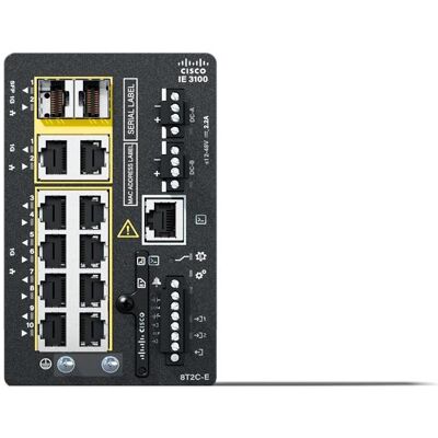 Cisco Systems IE3100 W/8GE POE+ 2GE, Router, Schwarz Cisco Systems IE3100 W/8GE POE+ 2GE, Router, Schwarz