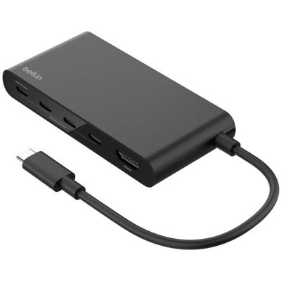 Belkin AVC021HQBK USB-C Hub 5 Ports 10 Gbit/s 4K HDMI Belkin AVC021HQBK USB-C Hub 5 Ports 10 Gbit/s 4K HDMI