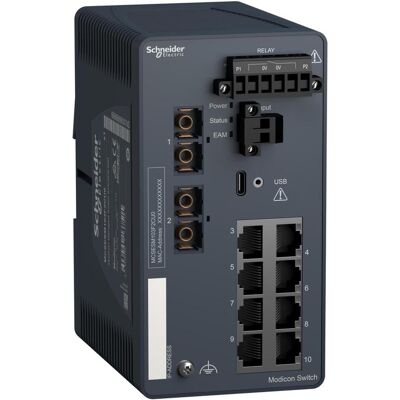 Schneider Electric Schneider MCSESM103F2CU0 MODICON MANAGED (8 Ports), Netzwerk Switch Schneider Electric Schneider MCSESM103F2CU0 MODICON MANAGED (8 Ports), Netzwerk Switch