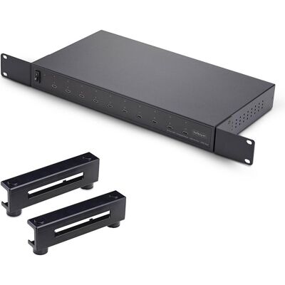 StarTech .com 10E-CHARGING-STATION, Drinnen, AC, 20 V, Schwarz (USB-C, 10 Ports), Dockingstation + USB Hub, Schwarz StarTech .com 10E-CHARGING-STATION, Drinnen, AC, 20 V, Schwarz (USB-C, 10 Ports), Dockingstation + USB Hub, Schwarz