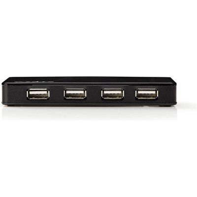 Nedis USB-Hub - 7X USB-Port - USB 2.0 - Stromversorgung über USB - Schwarz (USB-A, 7 Ports), Dockingstation + USB Hub, Schwarz Nedis USB-Hub - 7X USB-Port - USB 2.0 - Stromversorgung über USB - Schwarz (USB-A, 7 Ports), Dockingstation + USB Hub, Schwarz
