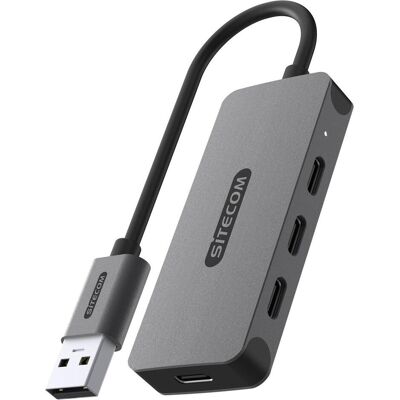 SiteCom CN-5008 USB-Azuo 4x USB-C Hub (USB-A, 4 Ports), Dockingstation + USB Hub SiteCom CN-5008 USB-Azuo 4x USB-C Hub (USB-A, 4 Ports), Dockingstation + USB Hub
