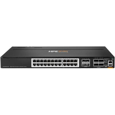 Aruba HPE Networking CX8100 24x10G Base-T 4x10G SFP+ 4x40/100G QSFP28 FB 3Fan 2ACPSU SW Bundle EU en (24 Ports), Netzwerk Switch, Schwarz Aruba HPE Networking CX8100 24x10G Base-T 4x10G SFP+ 4x40/100G QSFP28 FB 3Fan 2ACPSU SW Bundle EU en (24 Ports), Netzwerk Switch, Schwarz