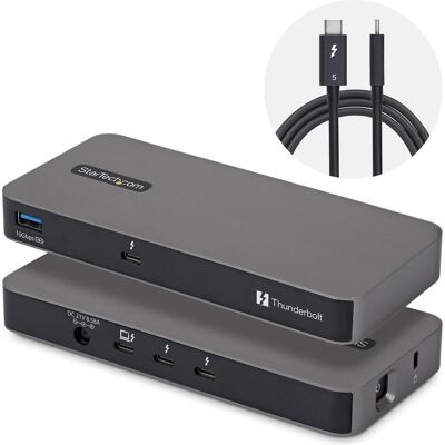 StarTech 4-Port TB5 Hub (4 Ports), Dockingstation + USB Hub, Grau StarTech 4-Port TB5 Hub (4 Ports), Dockingstation + USB Hub, Grau