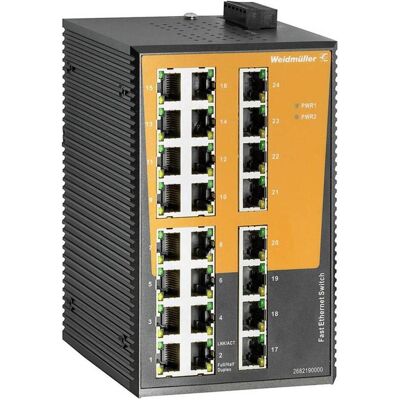 Weidmüller IE-SW-EL24-24TX Industrieller Ethernet Switch - 24 Ports - 100 MBit/s Weidmüller IE-SW-EL24-24TX Industrieller Ethernet Switch - 24 Ports - 100 MBit/s