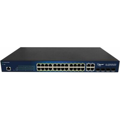 Allnet switch smart managed layer2 24 port? poe budget 370w? 24x poe at? 4x sfp? 19"? all-sg84 (24 Ports), Netzwerk Switch, Schwarz Allnet switch smart managed layer2 24 port? poe budget 370w? 24x poe at? 4x sfp? 19"? all-sg84 (24 Ports), Netzwerk Switch, Schwarz