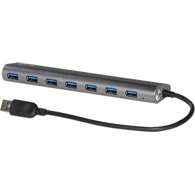 i-tec USB 3.0 Metall-HUB-Aufladung – 7 Power (USB-A, 7 Ports), Dockingstation + USB Hub, Silber i-tec USB 3.0 Metall-HUB-Aufladung – 7 Power (USB-A, 7 Ports), Dockingstation + USB Hub, Silber