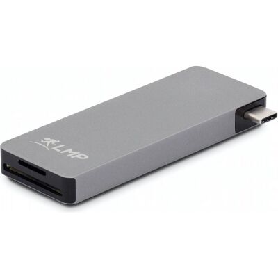 LMP Basic Hub 6 Port Space Grey (USB-C, 6 Ports), Dockingstation + USB Hub, Grau LMP Basic Hub 6 Port Space Grey (USB-C, 6 Ports), Dockingstation + USB Hub, Grau