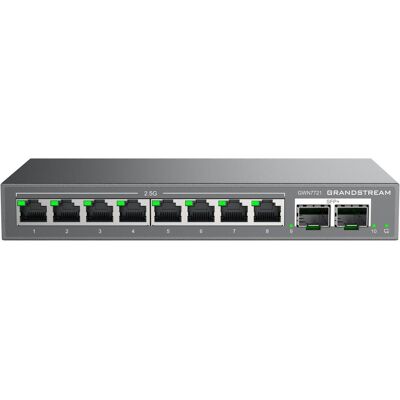 Grandstream Switch L2 Lite 8x2,5G + 2x10G SFP (8 Ports), Netzwerk Switch Grandstream Switch L2 Lite 8x2,5G + 2x10G SFP (8 Ports), Netzwerk Switch