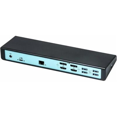 i-tec Cadua4kdockpdla (USB-C, 13 Ports), Dockingstation + USB Hub, Schwarz i-tec Cadua4kdockpdla (USB-C, 13 Ports), Dockingstation + USB Hub, Schwarz