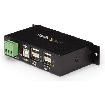 StarTech .com Rackmount USB 2.0 Hub - 4 Port Rugged Industrial USB 2.0 Hub - Hub - 4 x USB 2.0 -... (USB-B, 4 Ports), Dockingstation + USB Hub, Schwarz StarTech .com Rackmount USB 2.0 Hub - 4 Port Rugged Industrial USB 2.0 Hub - Hub - 4 x USB 2.0 -... (USB-B, 4 Ports), Dockingstation + USB Hub, Schwarz