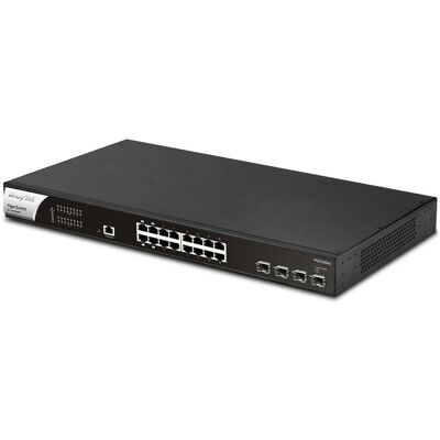 Draytek VigorSwitch PQ2200xb (20 Ports), Netzwerk Switch, Schwarz Draytek VigorSwitch PQ2200xb (20 Ports), Netzwerk Switch, Schwarz