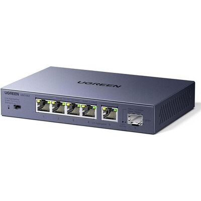 Ugreen Switch CM753 (5 Ports), Netzwerk Switch, Grau Ugreen Switch CM753 (5 Ports), Netzwerk Switch, Grau