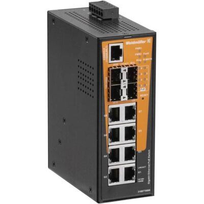 Weidmüller 3109770000 IE-SW-AL12M-8GTPOE-4GESFP-240W Netzwerk Switch 10 / 100 / (8 Ports), Netzwerk Switch Weidmüller 3109770000 IE-SW-AL12M-8GTPOE-4GESFP-240W Netzwerk Switch 10 / 100 / (8 Ports), Netzwerk Switch