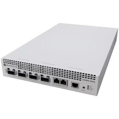 MikroTik Cloud Router Switch 804 DDQ mit Quad-Core AL52400 2GHz CPU, 4GB RAM, 98DX7335 s (4 Ports), Netzwerk Switch, Schwarz MikroTik Cloud Router Switch 804 DDQ mit Quad-Core AL52400 2GHz CPU, 4GB RAM, 98DX7335 s (4 Ports), Netzwerk Switch, Schwarz