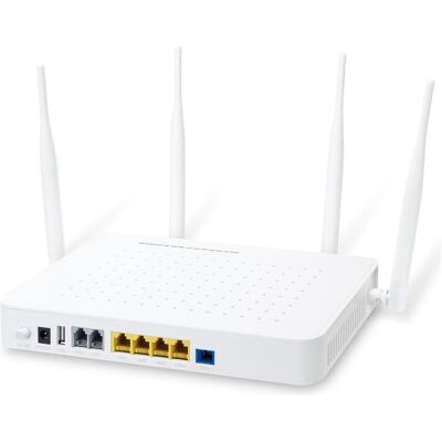 Planet GPON HGU with 4-Port Optische Netzwerkeinheit (ONU), Router, Weiss Planet GPON HGU with 4-Port Optische Netzwerkeinheit (ONU), Router, Weiss