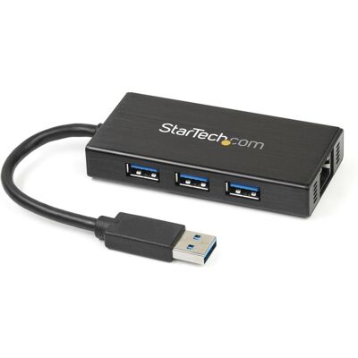 StarTech HUB USB 3.0 3 PORTS AVEC (3 Ports), Dockingstation + USB Hub, Schwarz StarTech HUB USB 3.0 3 PORTS AVEC (3 Ports), Dockingstation + USB Hub, Schwarz