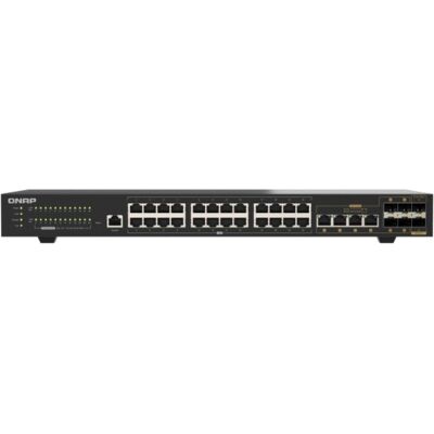 QNAP QSW-M2130-4C2S24T Switch QSW-M2130-4C2S24T (30 Ports), Netzwerk Switch, Schwarz QNAP QSW-M2130-4C2S24T Switch QSW-M2130-4C2S24T (30 Ports), Netzwerk Switch, Schwarz