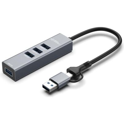 MicroConnect USB 3.0 Hub 4-Port with USB-C (USB-A, 4 Ports), Dockingstation + USB Hub, Schwarz MicroConnect USB 3.0 Hub 4-Port with USB-C (USB-A, 4 Ports), Dockingstation + USB Hub, Schwarz