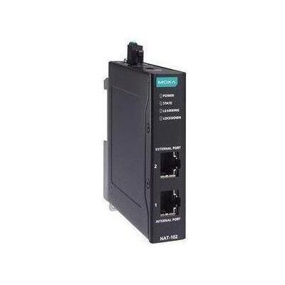 Moxa NAT-102-T - Industrielle Network Address Translation (NAT)-Geräte mit 2 Anschlüssen, Router Moxa NAT-102-T - Industrielle Network Address Translation (NAT)-Geräte mit 2 Anschlüssen, Router