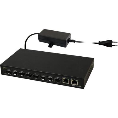 Pulsar SFG10F8 Optischer Schalter (8xSFP 2xRJ45) (8 Ports), Netzwerk Switch, Schwarz Pulsar SFG10F8 Optischer Schalter (8xSFP 2xRJ45) (8 Ports), Netzwerk Switch, Schwarz