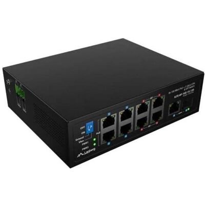 Lanberg switch light industrial POE 4xBT 4xAT SFP+ETH DIN niezarządzalny fast ethernet (9 Ports), Netzwerk Switch, Schwarz Lanberg switch light industrial POE 4xBT 4xAT SFP+ETH DIN niezarządzalny fast ethernet (9 Ports), Netzwerk Switch, Schwarz