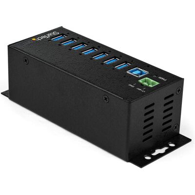 StarTech 7Port USB 3.0 HUB (USB-B, 7 Ports), Dockingstation + USB Hub, Schwarz StarTech 7Port USB 3.0 HUB (USB-B, 7 Ports), Dockingstation + USB Hub, Schwarz