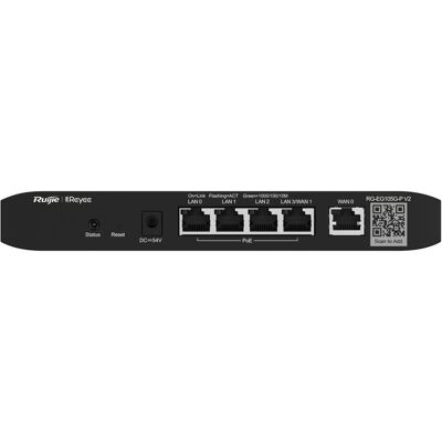 Ruijie Reyee 5 Rj45 Ethernet Gigabit Ports Cloud Managed, Router, Schwarz Ruijie Reyee 5 Rj45 Ethernet Gigabit Ports Cloud Managed, Router, Schwarz