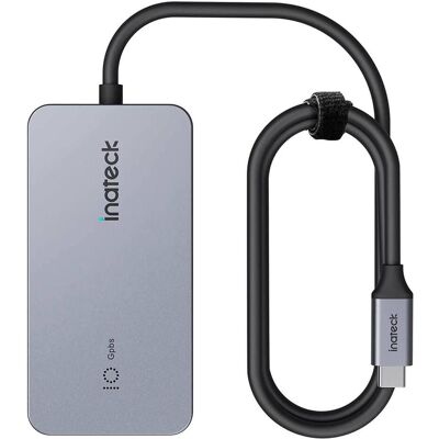 Inateck 7 in 1 USB C Hub mit 4k HDMI PD 100W 3USB A 3.2 (USB-C, 7 Ports), Dockingstation + USB Hub, Grau Inateck 7 in 1 USB C Hub mit 4k HDMI PD 100W 3USB A 3.2 (USB-C, 7 Ports), Dockingstation + USB Hub, Grau