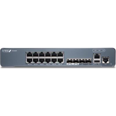Juniper EX Series EX4000-12T - Switch - L3 - managed - 12 x 10/100/1000 (PoE+) (12 Ports), Netzwerk Switch, Grau Juniper EX Series EX4000-12T - Switch - L3 - managed - 12 x 10/100/1000 (PoE+) (12 Ports), Netzwerk Switch, Grau