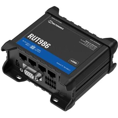 Teltonika RUT986 – Industrieller Global Cat 4 Mobilfunk-Router, Router, Schwarz Teltonika RUT986 – Industrieller Global Cat 4 Mobilfunk-Router, Router, Schwarz