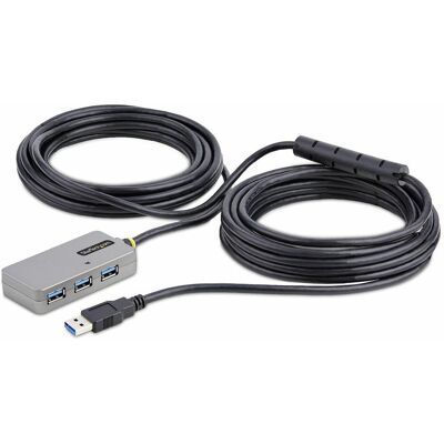 StarTech com U01043-USB-EXTENDER, USB 3.2 Gen 1 (3.1 Gen 1) Type-A, USB 3.2 Gen 1 (3.1 Gen 1) Type-A (USB-A, 4 Ports), Dockingstation + USB Hub, Schwarz, Silber StarTech com U01043-USB-EXTENDER, USB 3.2 Gen 1 (3.1 Gen 1) Type-A, USB 3.2 Gen 1 (3.1 Gen 1) Type-A (USB-A, 4 Ports), Dockingstation + USB Hub, Schwarz, Silber
