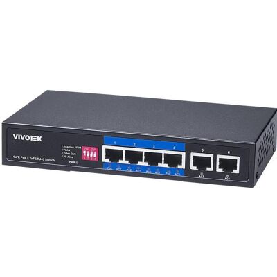Vivotek AW-FET-060P-060 Switch unman. 6-Port, PoE (6 Ports), Netzwerk Switch, Schwarz Vivotek AW-FET-060P-060 Switch unman. 6-Port, PoE (6 Ports), Netzwerk Switch, Schwarz